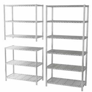 6 Tiers Steel, Changeable into 2 of 3-Shelf, Garage Storage Shelving Unit in Chrome (36 In. W X 72 In. H X 16 In. D)