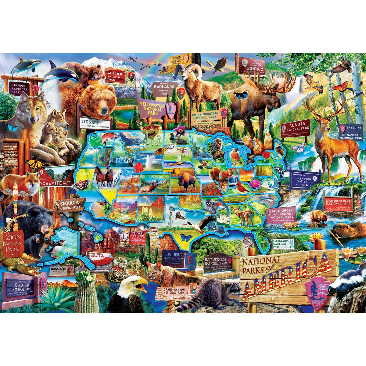 Masterpieces Signature Collection USA National Parks 3000 Piece Jigsaw Puzzle - Flawed - Image 3