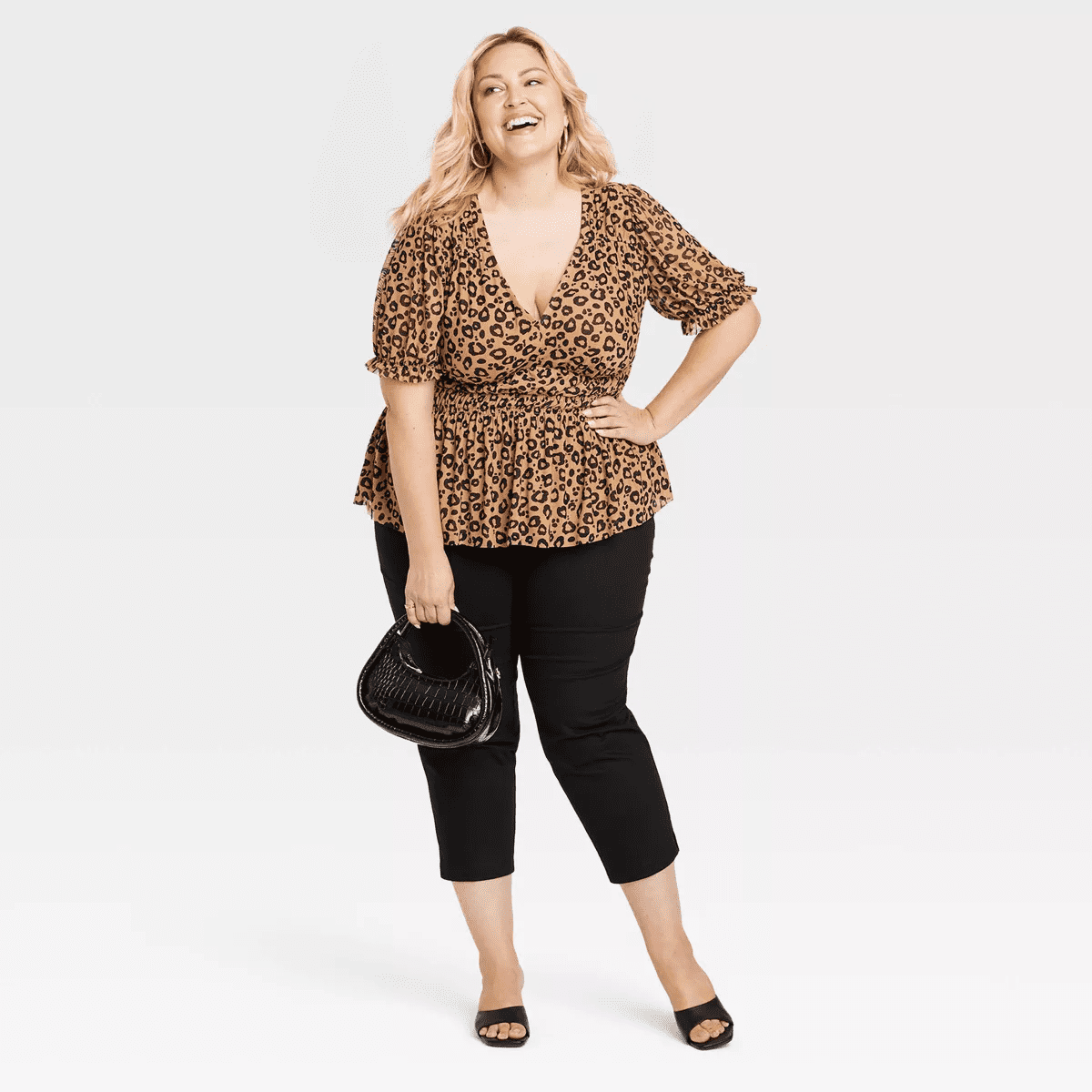 Smooth Band and Ball Ring Set 3Pc - a New Day Gold - Image 4