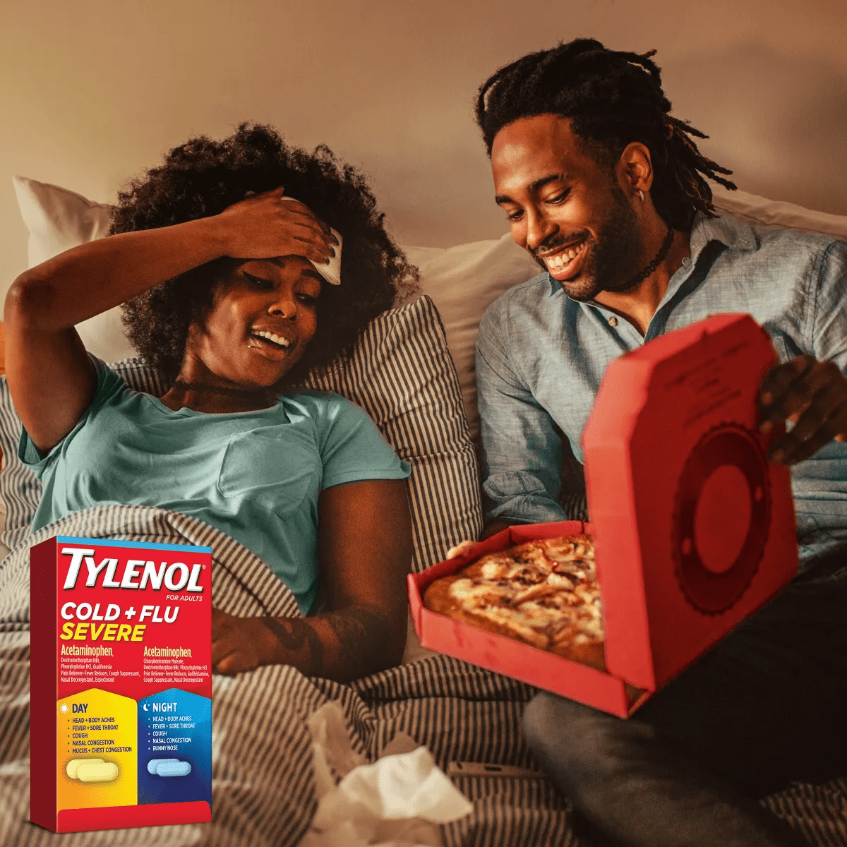 Tylenol Cold+Flu Severe Day/Night Caplets - Acetaminophen - 24Ct - Image 2