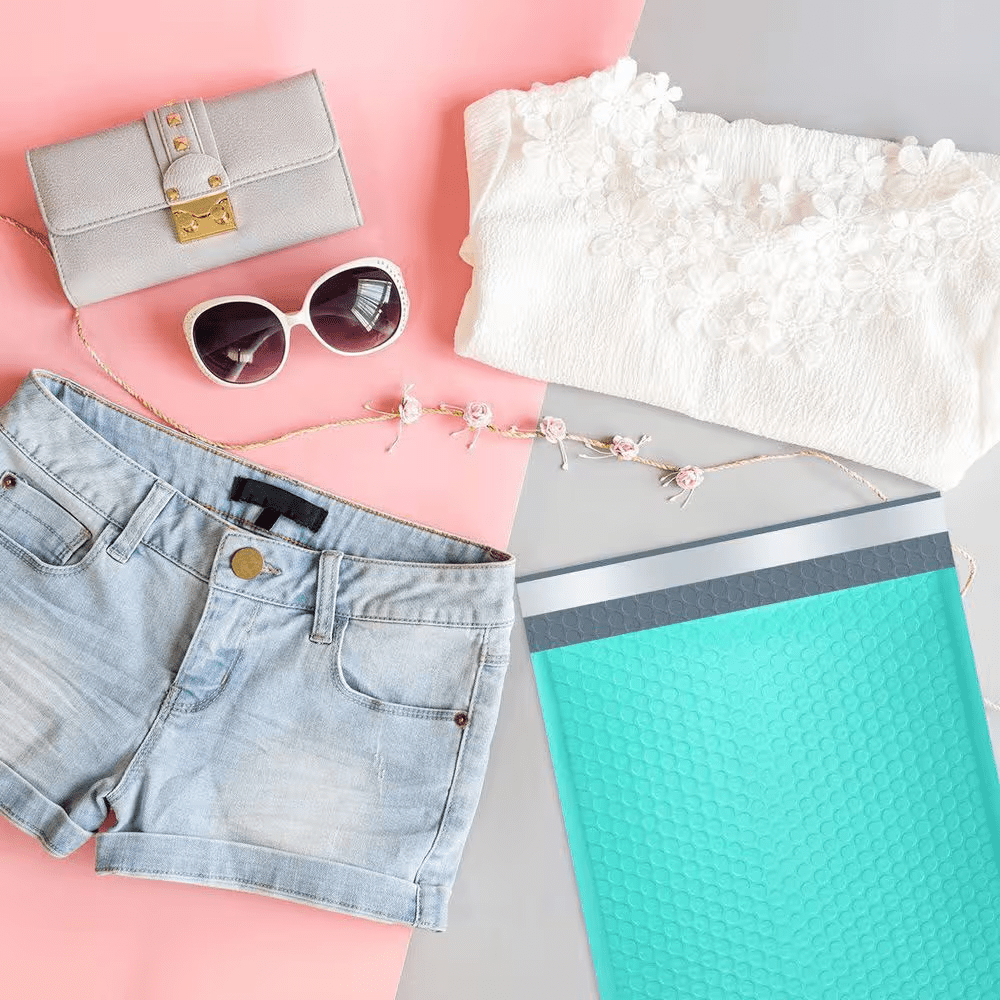 10.5 X 16 In. Poly Bubble Mailers Teal 25 Pack Padded Envelopes Opaque Self Seal Waterproof Shipping Bags - Image 8