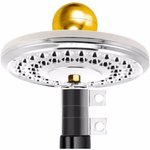 9.5 In. Solar Powered Flag Pole Light, 1300 Lumen, Weatherproof, for Most Flagpoles