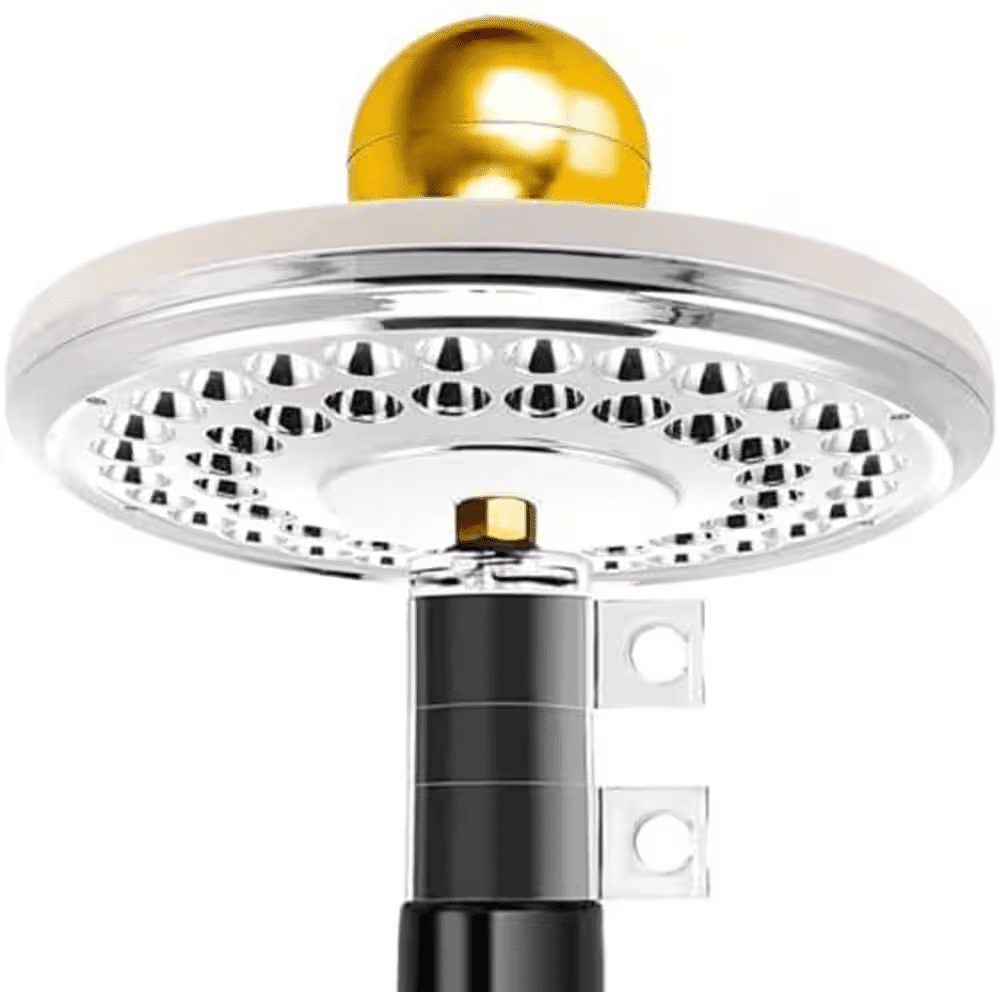 9.5 In. Solar Powered Flag Pole Light, 1300 Lumen, Weatherproof, for Most Flagpoles