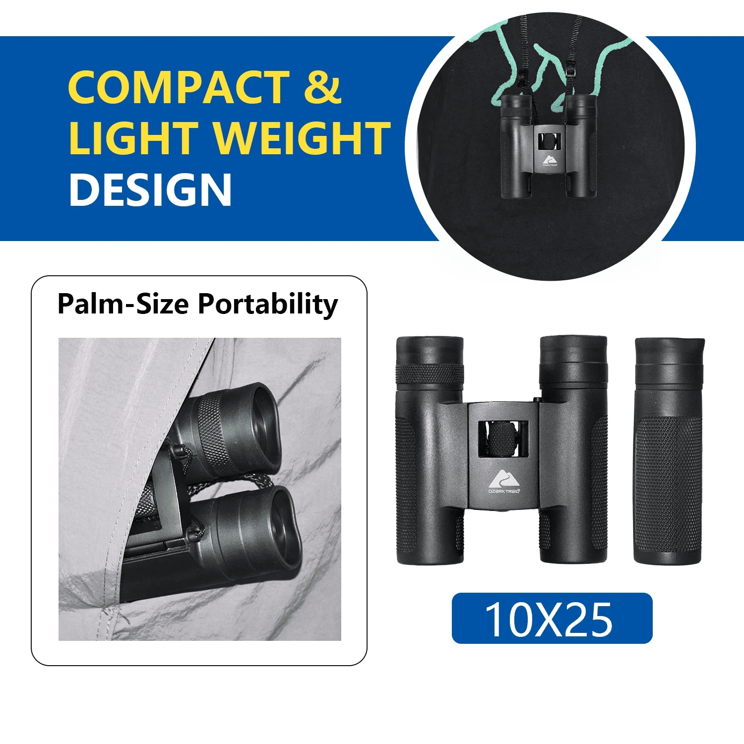 10X25 Pocket Binoculars for Kids and Adults, Bird Watching, Theater and Concerts, Hunting and Outdoor Sports - Image 2