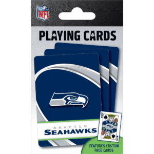 Masterpieces Officially Licensed NFL Seattle Seahawks Playing Cards - 54 Card Deck for Adults