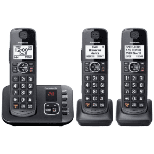 Panasonic 1.9Ghz Cordless Phone 3 HS: Backlit Keyboard, 10-Hour Battery Life