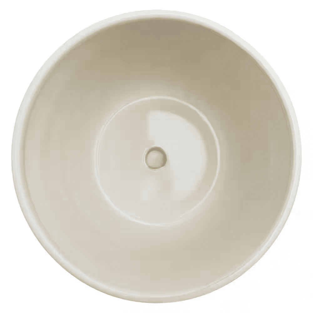 9.3 In. Lorelai Medium White Floral Ceramic Pot (9.3 In. D X 8.1 In. H) with Drainage Hole and Attached Saucer - Image 4