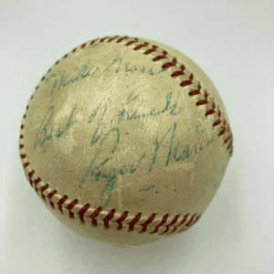 Roger Maris 60Th Home Run Signed Game Used Baseball Ties Babe Ruth PSA DNA COA