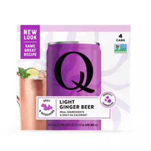 Q Mixers Light Ginger Beer - 4Pk/222Ml Cans