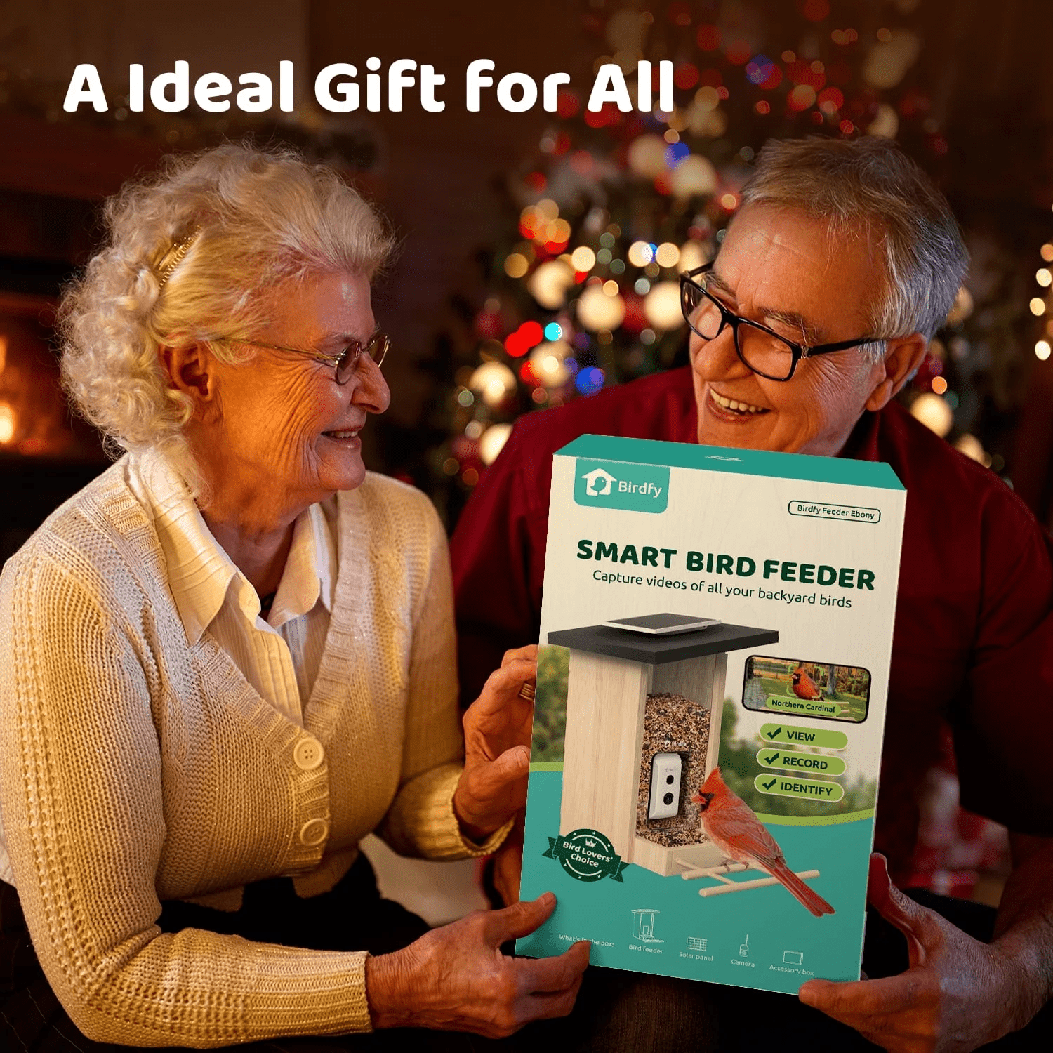 Smart Bird Feeder with Camera, Bird Watching Camera with Solar Panel, AI Identify 6000+ Species, Eco-Friendly Wooden, Ideal Gift, Ebony - Image 10