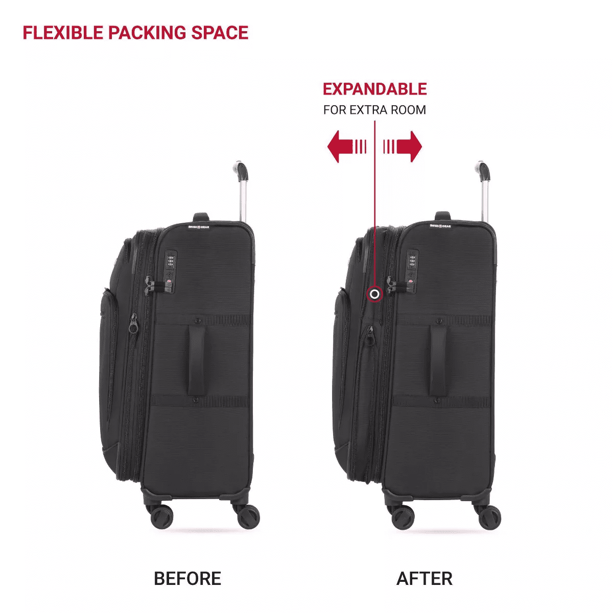 SWISSGEAR Zurich Softside Medium Checked Suitcase - Image 5