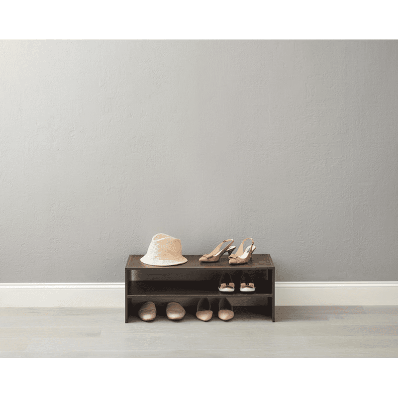 11.63-In H X 31-In W X 11.63-In D Dark Chocolate Stackable Wood Laminate Cube Organizer - Image 2