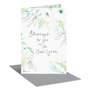 Religious New Year Greeting Card for Anyone (Blessings to You)