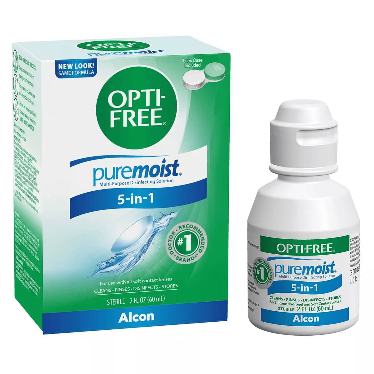 Opti-Free Puremoist Multi-Purpose Disinfecting Contact Lens Solution - 2 Fl Oz