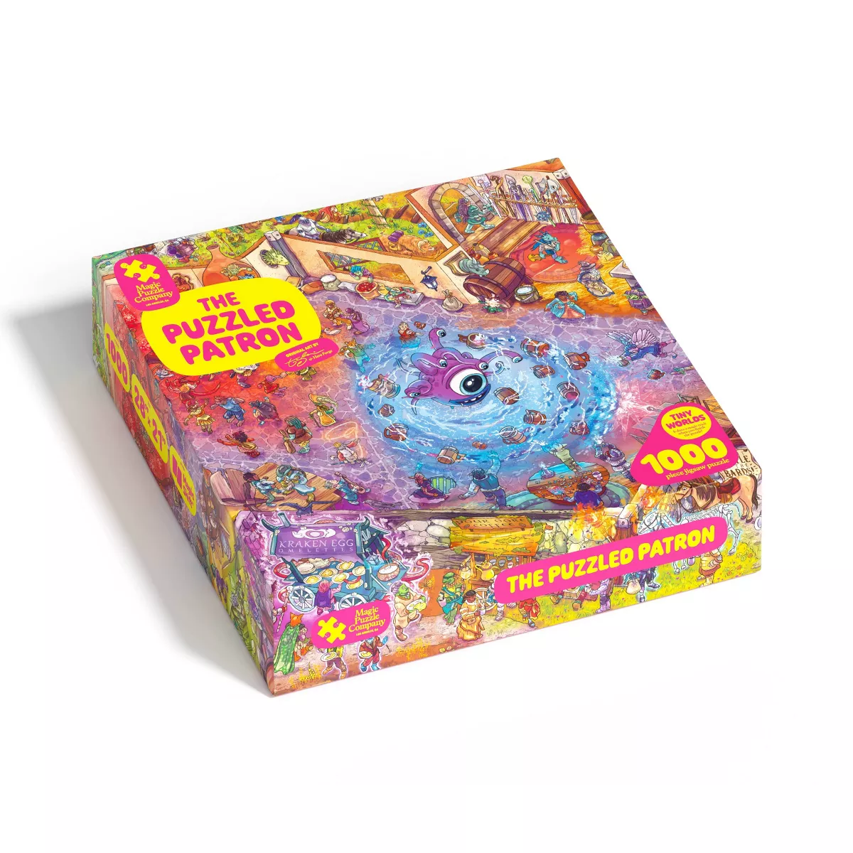 Magic Puzzle Company the Puzzled Patron Jigsaw Puzzle - 1000Pc: Memory & Fine Motor Skills, Collage Theme