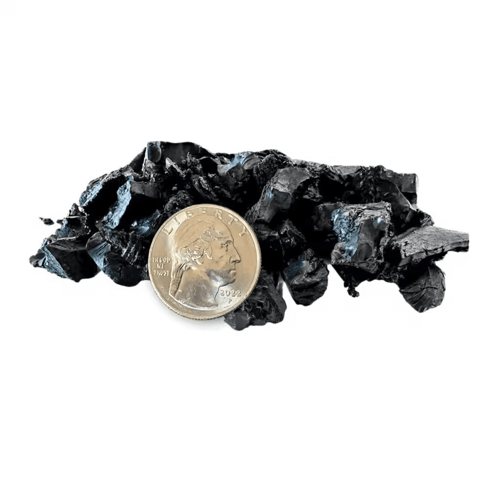 Viagrow 1.5 Cu. Ft. / 2000 Lbs. Black Rubber Mini-Nuggets Bagged Mulch for Landscape and Playground (50-Pack) - Image 4