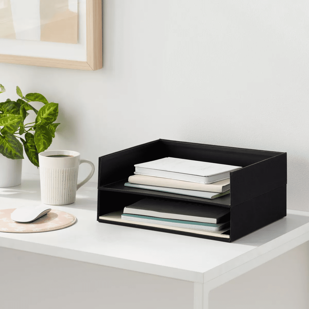 Canvas Letter Tray Organization Set of 2 - Brightroom - Image 2