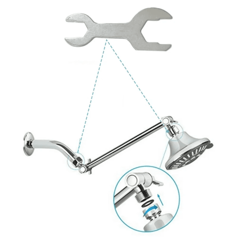 Stainless Steel Bidet Three-Way Adjustable Wrench for Plumbing Fixtures Multi-Specification Movable Knob Tool Silver - Image 5