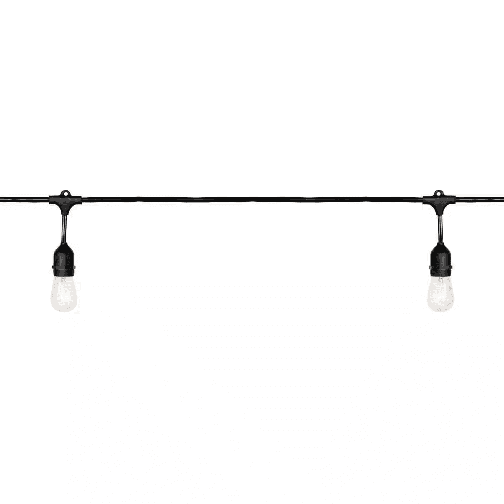 12-Light 24 Ft. Indoor/Outdoor Plug-In Incandescent Edison Bulb String Light - Image 3