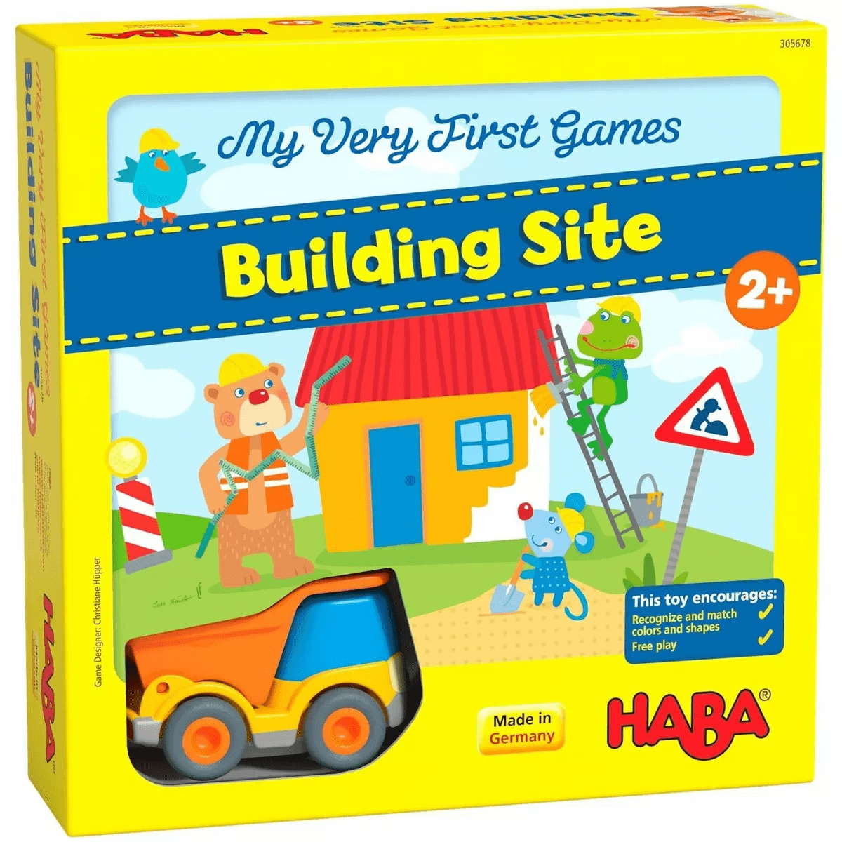 HABA My Very First Games Building Site, a Cooperative Learning Kids Game, Toddler Learning Activities & Games for 2+ Year Olds with Included Toy Truck - Image 13