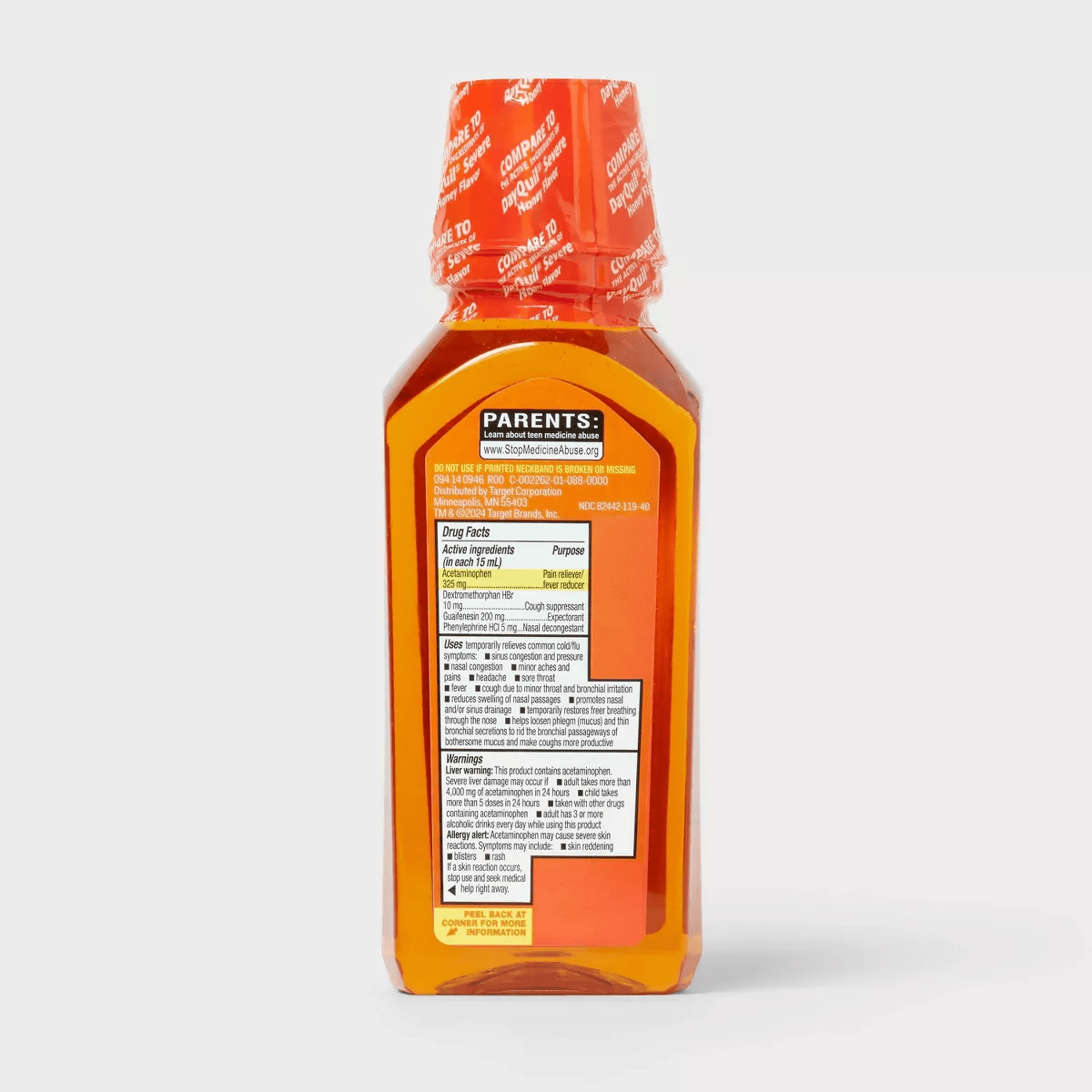 Daytime Maximum Strength Cold & Flu Liquid - Honey - 12 Fl Oz - Up&Up™ - Image 3