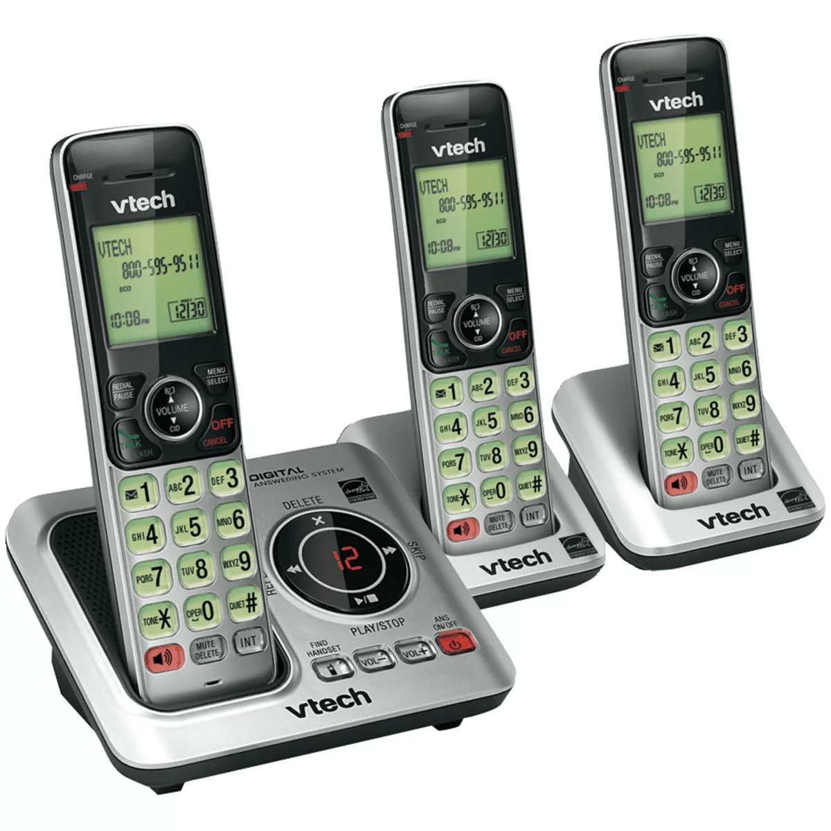 Vtech® DECT 6.0 Expandable Cordless Phone System for Landline, Digital Answering System and Caller Id/Call Waiting - Image 6