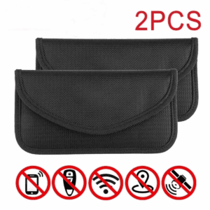 Faraday Bags for Phones, Cell Phone Signal Blocking Bag, RFID Phone Case,Faraday Bag for Phone & Key Fob(2 Pack)