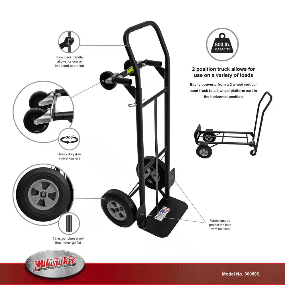 800 Lb. Capacity Hand Truck - Image 2