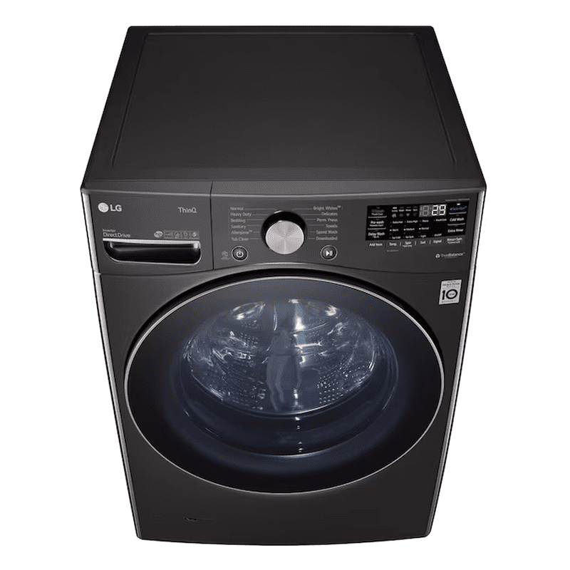 Turbowash 360 High Efficiency Stackable Medium ( 4.5-Cu Ft ) Front-Load Washer with Steam Cycle ( Black Steel ) - Image 12