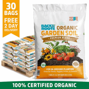 Organic Bulk Garden Soil (30 1 Cu. Ft. Bags) Peat-Free, Blended with Organic Fertilizer