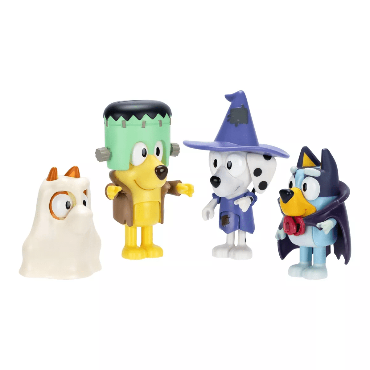 Bluey Costume Party Figures 4Pk: Articulated Plastic Mini Figurines & Bluey Toys Collection - Image 2