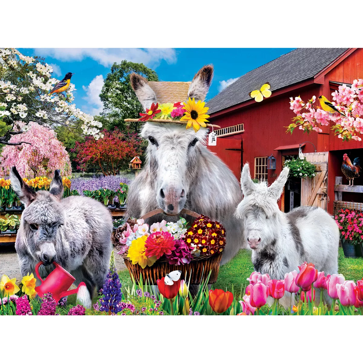 Masterpieces Wild & Whimsical 4 Pack Jigsaw Puzzles - 500 Piece Animal Puzzle Set - Image 4