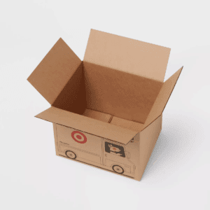 Small Moving Box - Up&Up™: 16" X 12" Cardboard Mailing Box, Brown, Flap Closure, Single Pack