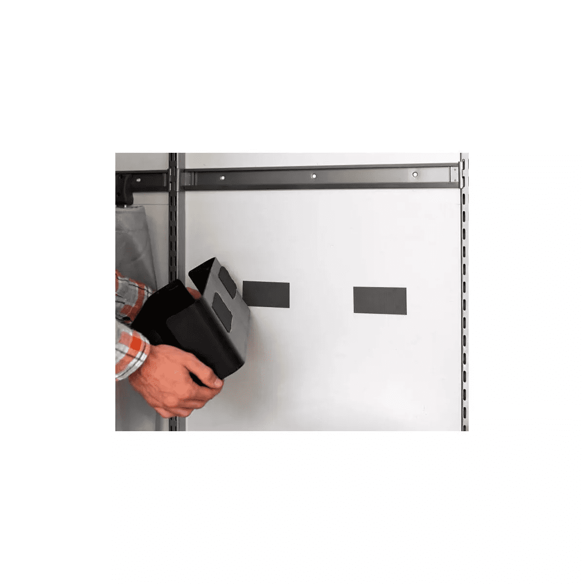 VELCRO 4'X2'' Industrial Strength Tape Indoor and Outdoor Use Superior Holding Power on Smooth Surface Roll Black - Image 5