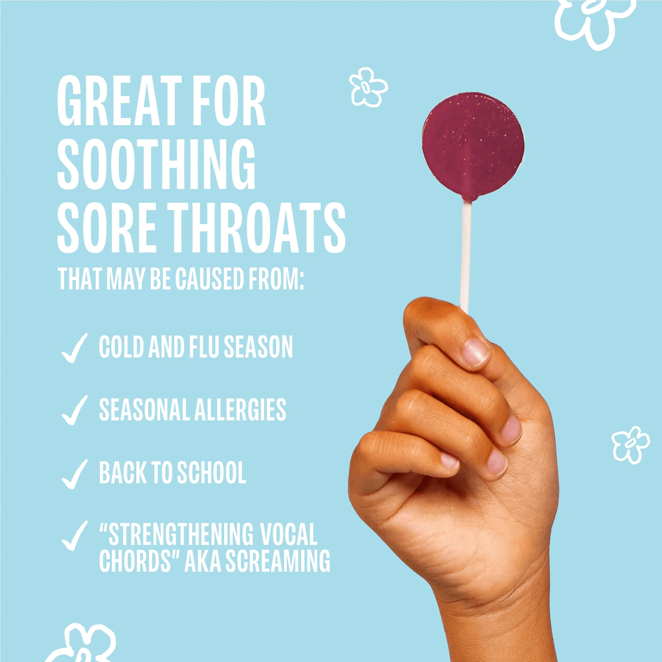 Organic Mixed Berry Throat Soothing Lollipops for Kids, 10 Count - Image 6