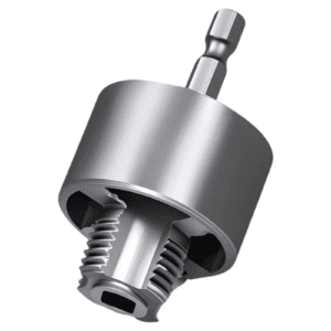 Pvc Pipe Threader Kit - Internal & External Thread Tool for 1/2 to 2 Inch Pipes, Drill Compatible Plumbing Tool Silver