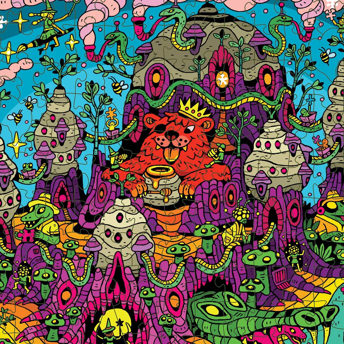 Magic Puzzle Company the Drippy Trip Jigsaw Puzzle - 1000Pc: Paper Collage for Memory & Motor Skills Development - Image 3