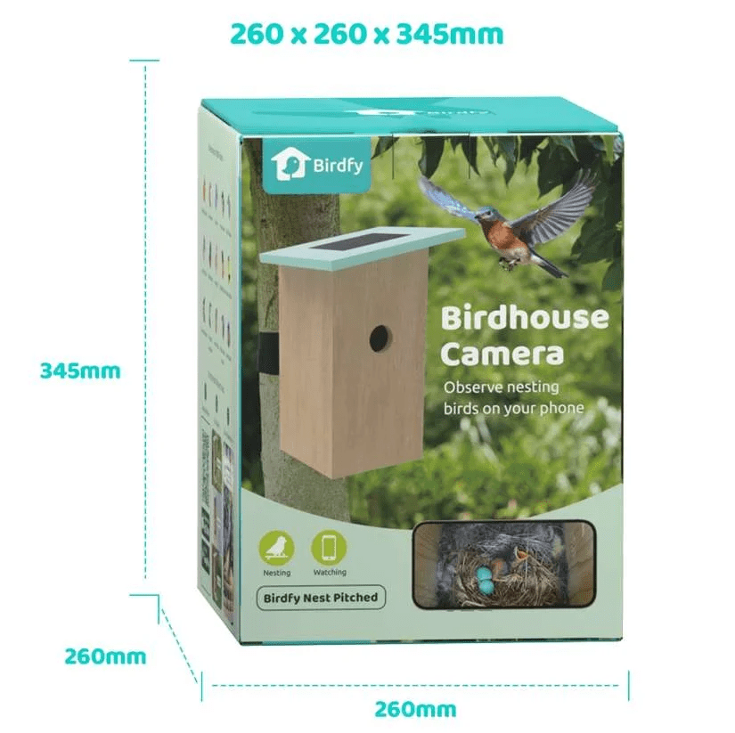 Smart s with 1080P HD Bird Feeder Camera, Perfect Viewing Bird Nesting and Hatching, Solar Powered, Cyan - Image 10