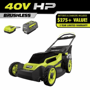 40V HP Brushless 20 In. Cordless Battery Walk behind Push Lawn Mower with 6.0 Ah Battery and Charger