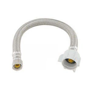 3/8 In. Compression X 7/8 In. Ballcock Nut X 12 In. Braided Polymer Toilet Supply Line