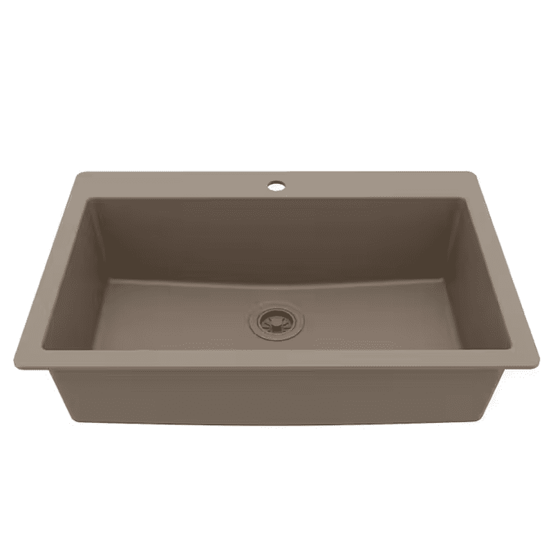 Drop-In or Undermount 33.0-In X 22.0-In Quartz Single Bowl Kitchen Sink - Image 13