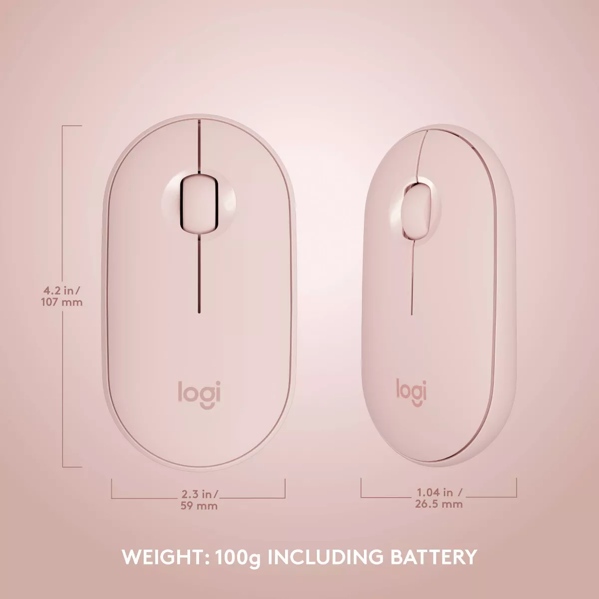 Logitech MK470 Keyboard - Pink: USB-A Low-Profile Full-Size Keyboard & Mouse Combo - Image 9