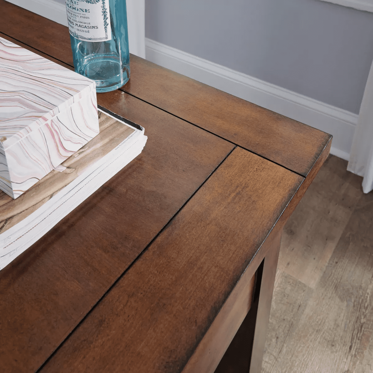 Tahoe Executive Writing Desk - Aged Maple - Home Styles: Mid-Century Modern, Hardwood Frame, Drawer Storage - Image 24