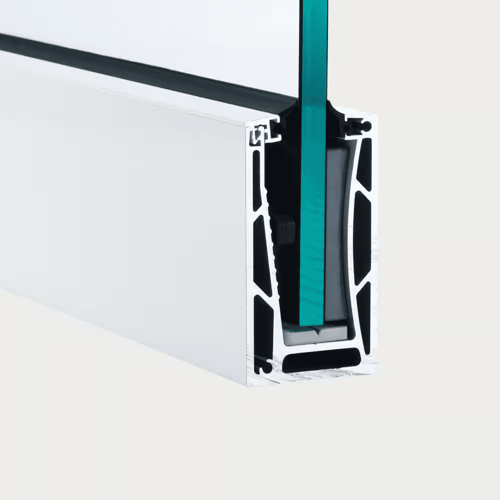 Rana 10 Ft. White Aluminum Base Rail