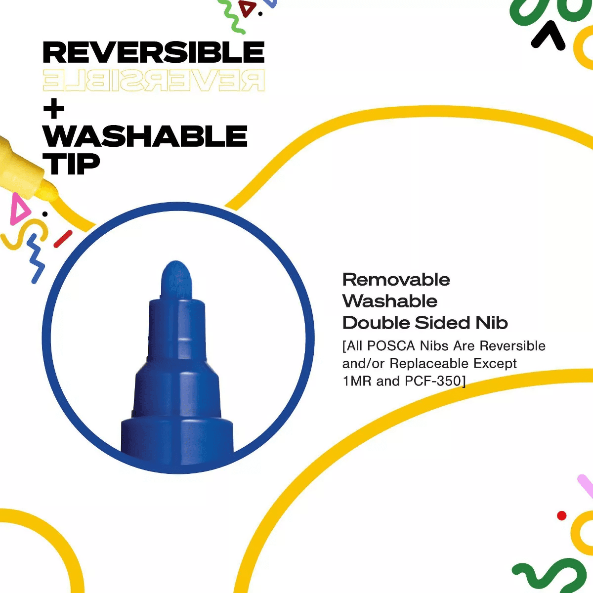 Uni POSCA 8Pk PC-3M Water Based Paint Markers Fine Tip 0.9 -1.3Mm in Assorted Colors - Image 8