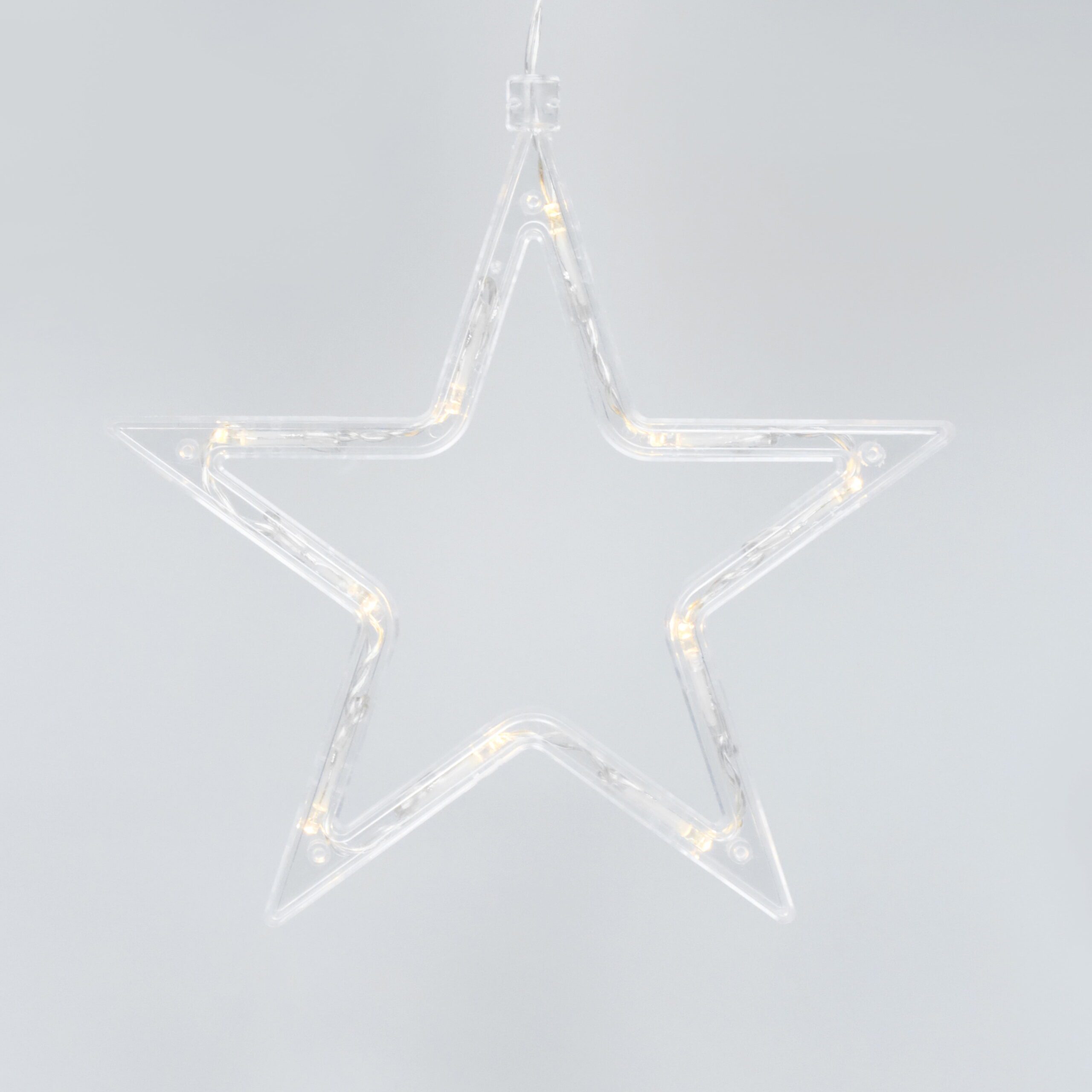 144-Count Indoor Battery Operated Warm White LED Curtain Lights with Stars and Moons - Image 8