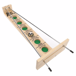 WE Games Shoot the Moon - a Classic 1940'S Nostalgia Game - Solid Natural Wood - 17.5 Inches