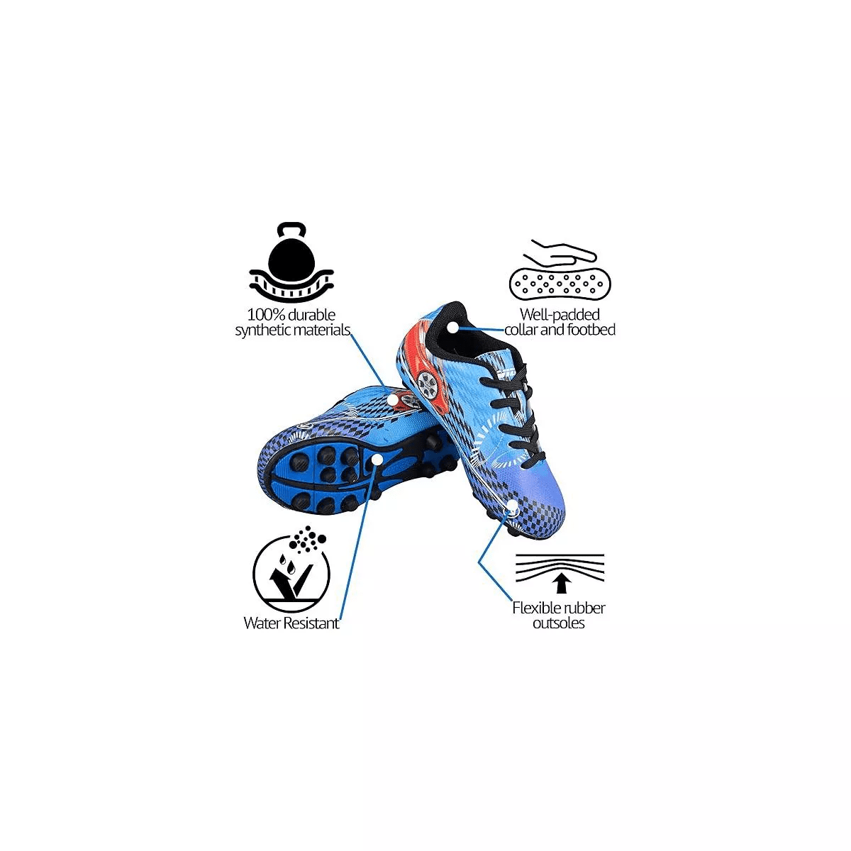 Vizari Racer Soccer Shoes: Versatile Unisex Footwear for Kids - Image 3
