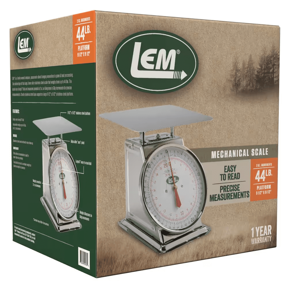 44 Lb. Stainless Steel Analog Food Scale - Image 5