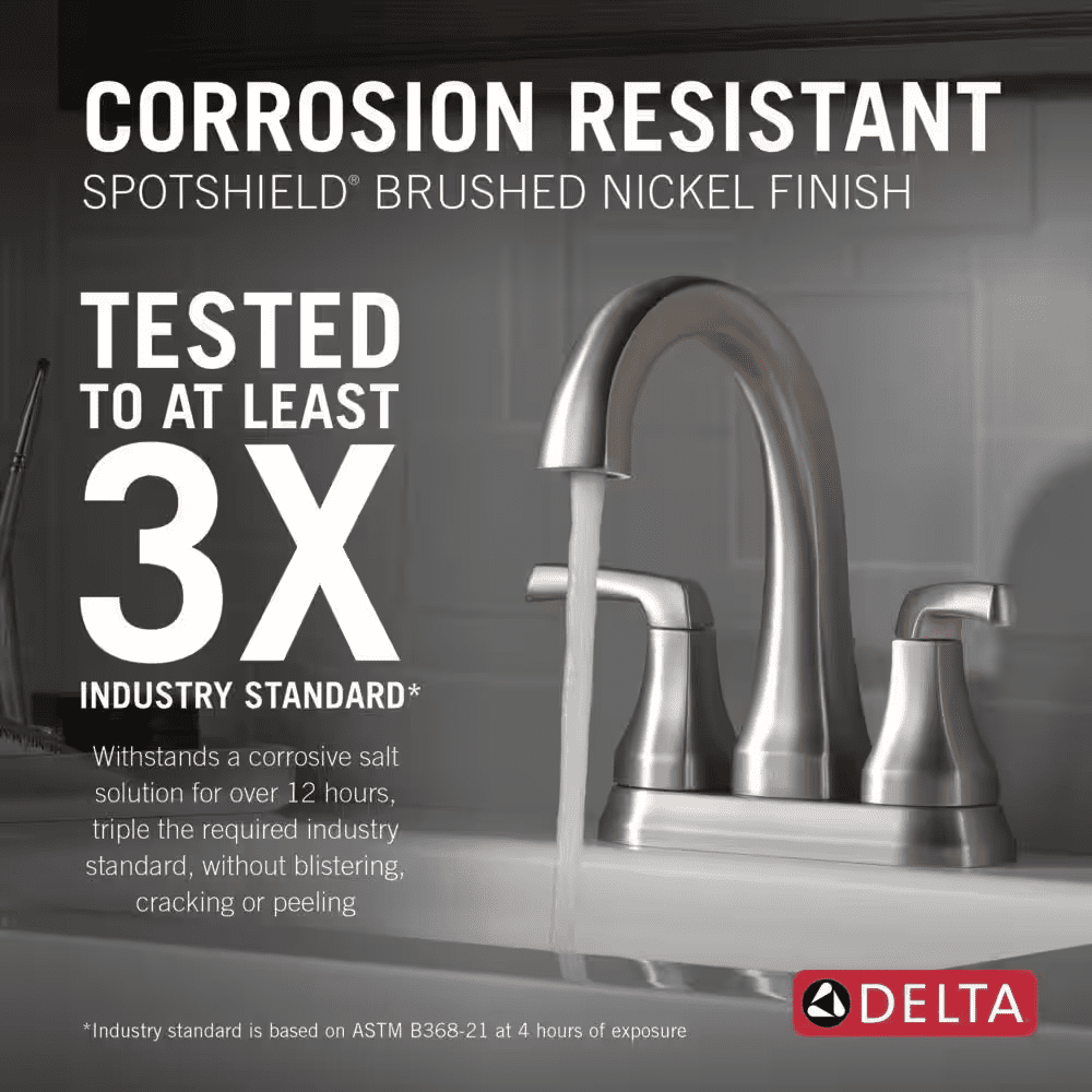 Portwood 4 In. Centerset 2-Handle Bathroom Faucet in Spotshield Brushed Nickel - Image 3